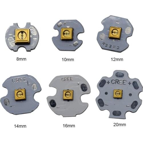 5X Deep violet ultraviolet light 275nm 0.8W UVC LED Lamps beads with aluminum plate for UV disinfection equipment Free Shipping