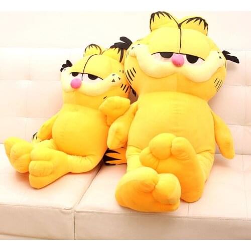 60cm yellow Stuffed plush dolls Cartoon Cat Doll Plush Toys kawaii Cartoon kids toys birthday gifts Figure doll brinquedos