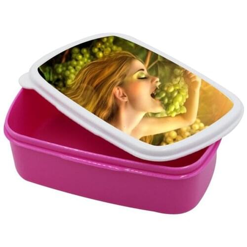 8pcs/Lot sublimation Blank DIY rectangle Portable Lunch Box For Kids School Bento Box KitchenLeak-proof Food Container Food Box