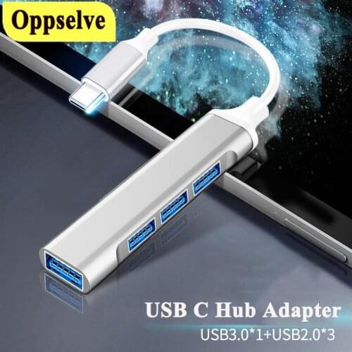 4 Port USB Hub Adapter USB 3.0 2.0 Type C Multi Splitter Expander High Speed 4 Ports 3.0 Hab All In One For Computer Accessories