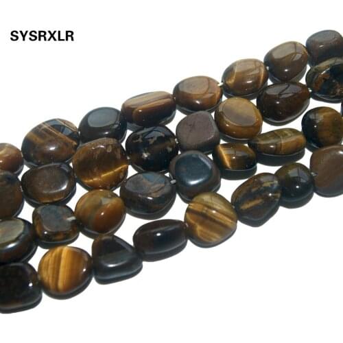 Free Shipping 5-12 MM Irregular Natural Stone Yellow Tiger Eye Stone Beads For Jewelry Making DIY Bracelet Necklace Strand 15