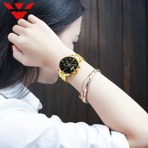 NIBOSI Top Brand Luxury Women Watch Waterproof Calendar Unique Quartz Business Dress Watches for Female Lady Relogio Feminino