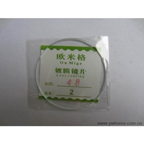 Freeshipping New flat glass watch crystal diameter 48 mm Thick 2.0mm
