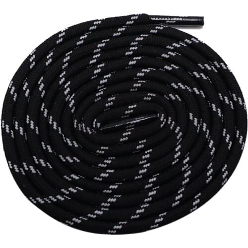 Coolstring 4.5MM Black White Eco-Frendly Material Polyester Normal Ropes For Running Jogging Boots Shoes Accessories Strong Lace
