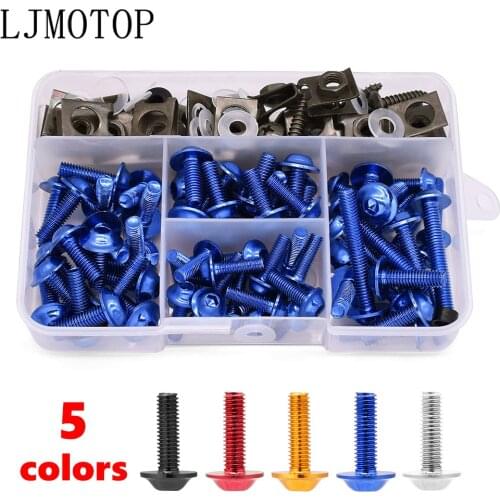 For Benelli BN300 BN302 BN600 BN TNT 300 600 GROM MSX 125 PCX 150 Motorcycle Fairing Body Bolts Kit Fastener Clips Screw Nuts M6