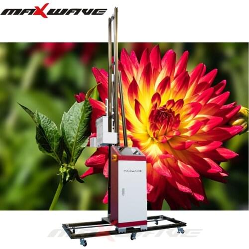 Double Printheads Large Format 2 Heads 3d Vertical Inkjet Wall Paper Printer for Mural Decor