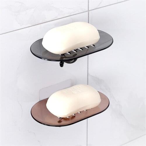 Flexible Bathroom holder Soap Dish Storage Holder Rack Soapbox Plate Tray Drain shower hook crochet salle de bain