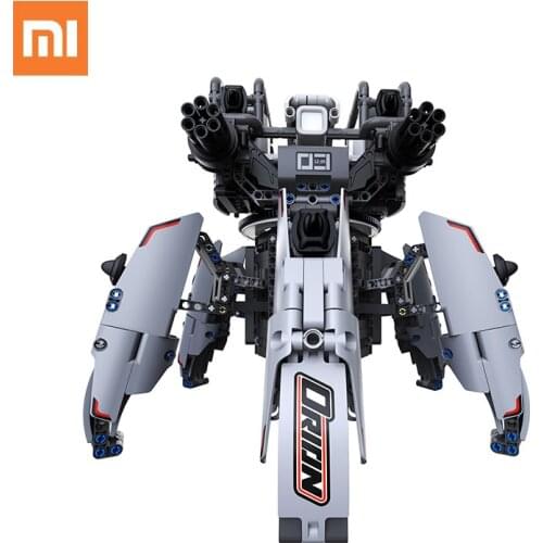 XIAOMI Jupiter Dawn Series Smart Building Block Orion Six-Legged Titan Robot RC Toy Bluetooth APP Control Kids Gift 1200+ parts