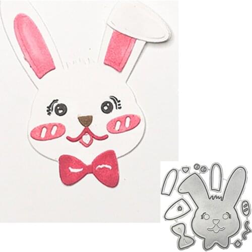 Cute Bunny Metal Cutting Dies For DIY Scrapbook Cutting Die Paper Cards Embossed Decorative Craft Die Cut New