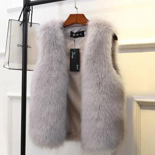 2021 New Autumn Winter Mink Vest Jacket Female Student Of Fur Coat Women Fox Fur Waistcoat Top Thick Fur Sleeveless Outwear L874