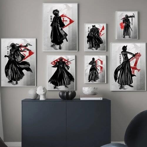 Poster HD Prints Canvas Modern Ho Bleach Kurosaki Lchigo Anime Pictures Paintings Frame Nordic Wall Art Living Room Home Decor