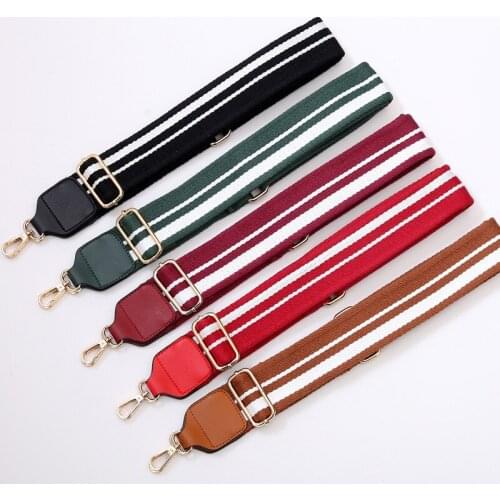 Shoulder Strap Cotton Strap Ethnic Style Bag Accessories Adjustable Shoulder Messenger Bag Color Bag Strap Long Strap New Obag