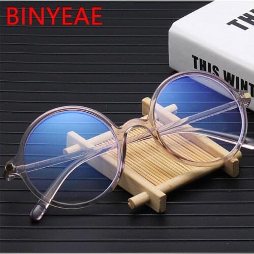 Transparent Round Eyeglasses Frame Clear Optical Glasses Retro Myopia Nerd Oversized Glasses Frames Plastic Round Spectacles