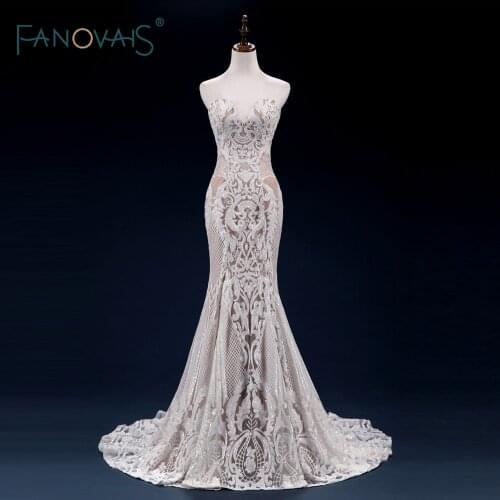 Multi color Fashion Mermaid Evening Dresses Long Sweetheart Sequin Lace Evening Gown Prom Dress 2019 Vestido de Fiesta IDE1