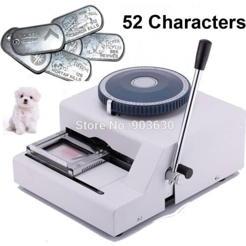 Manual metal dog tag embosser portable stainless steel embossing machine ,metal license plate stamp embossing machine