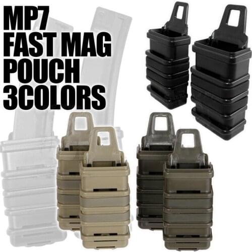 CQC Airsoft Tactical Molle System MP7 FAST Magazine Holster Set Military Warmage Hunting Accessories FastMag Magazine Pouch