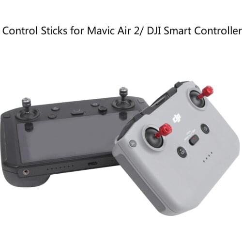 1 Pair Alluminum Joystick for DJI Smart Controller Mavic Air 2 Remote Control Thumb Rocker Original Control Sticks Accessories