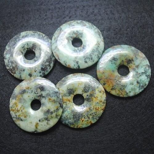 1PC mat african turqouisee pendants round shape 40mm donut shape beads findings with best wholesale price good items new arriva