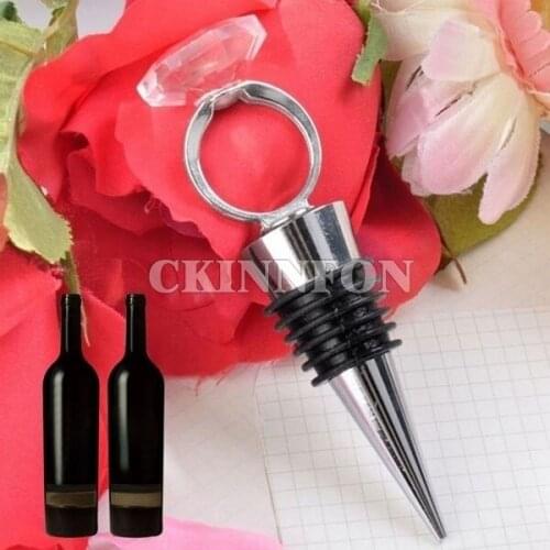 200Pcs/Lot Stainless Steel Vacuum Sealed Ring Red Wine Stopper Bottle Cap