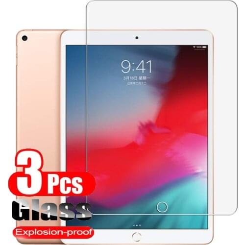 3Pcs Tempered Glass For iPad 10.2 inch 2019 2020 Full Cover Screen Protector For iPad 8 7 Generation Protective Glass Film Guard