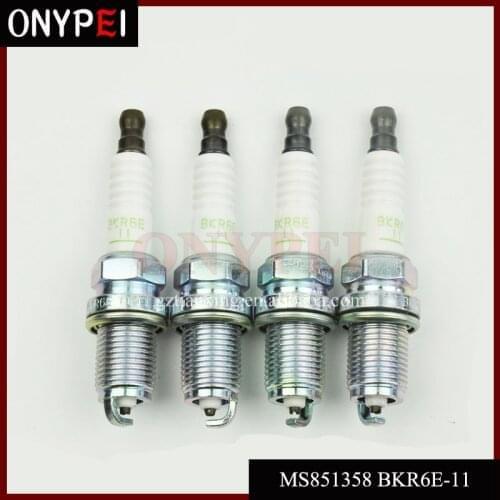 4-6pcs/lot MS851358 BKR6E-11 2756 V-Power Spark Plug For MITSUBISHI DIAMANTE ECLIPSE GALANT MONTERO DAIHATSU ISUZU BKR6E11