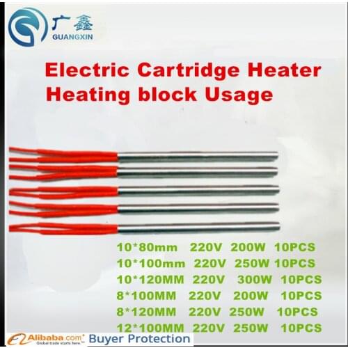 Free shipping Electric Cartridge Heater Heating Element 60pcs