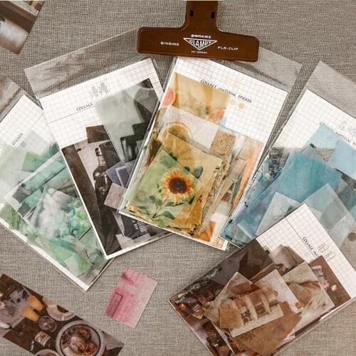70pcs ins Natural Flower Household Collection Decorative Washi Diary Sticker Scrapbooking Decorative Stationery Sticker