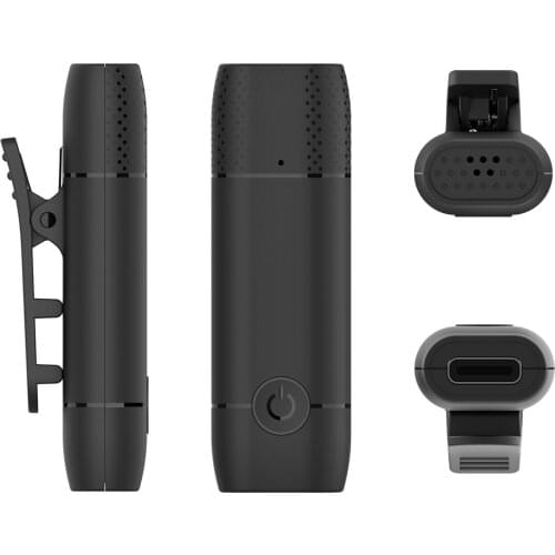 M10 USB Type-C Wireless Lavalier Microphone System Mini Lapel Mic for Interview Live recording Teaching Broadcast