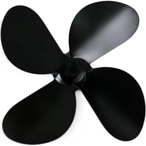 Large Airflow 4-Blade Heat Powered Stove Fan Fireplace Heat Distribution Stove Fans Gas Wood Log Burners Home Fireplace Parts