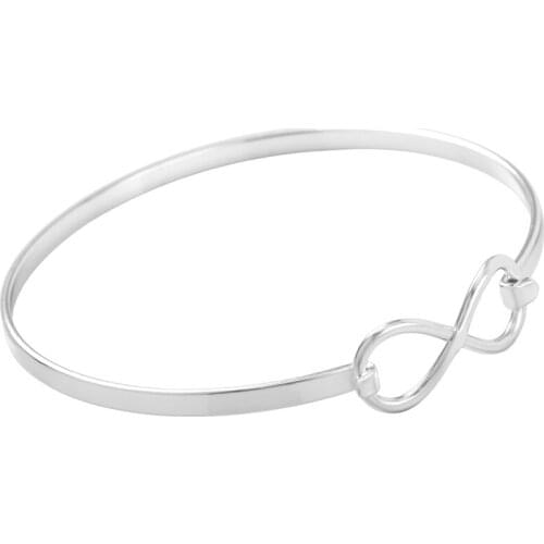 Wholesale 25pcs/lot 3mm Width Stainless Steel Infinity Expandable Bracelet Fashion Jewelry Adjustable Wiring Bangle