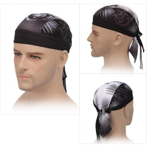 Animal Print Sweat-Wicking Quick-Drying Unisex Sunscreen Headscarf Sports Bandana Pirate Hat Headwear for Road Bicycles бандана