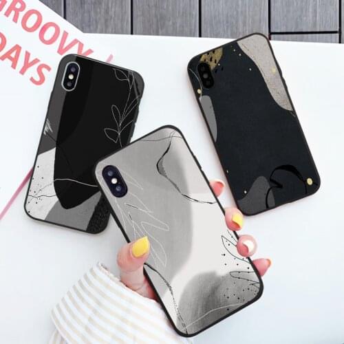 Art Color Abstract Geometry Phone Case For iPhone 12 11 Pro Max X XR XS MAX 7 8 6s Plus SE 2 Soft Silicone Protective Back Cover