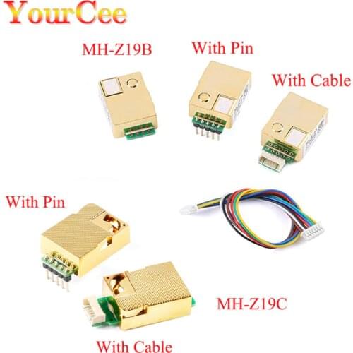 1PCS module MH-Z19B infrared co2 sensor for co2 monitor MH-Z19B 0-5000ppm best quality