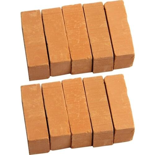 10pcs Simulation Porcelain Brick Model Red For Architecture Building Decors