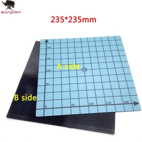 3d Printer Magnetic Print Bed Tape 235*235mm Square Heatbed Sticker Build Plate Tape Surface Flex Plate for Ender-3 Ender-3X