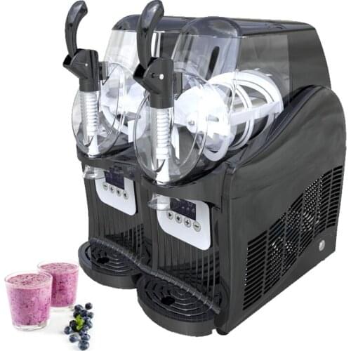 Double Tank Slush Machine Commercial Snow Melting Machine Electric Smoothies Granita Machine For Sale