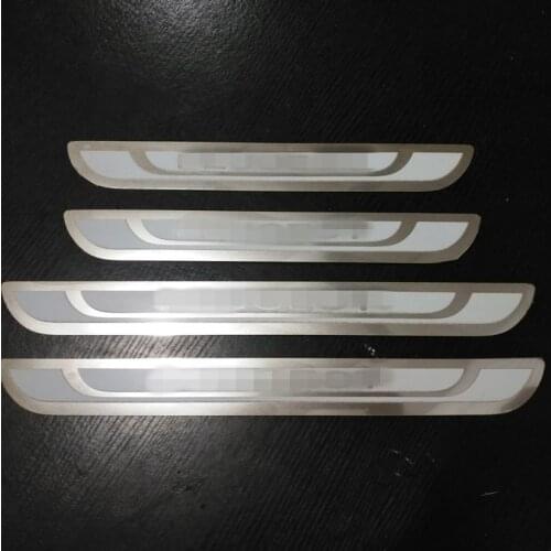 For Peugeot 5008 308 2008 3008 307 206 207 407 408 2008-2018 Door Sill Scuff Plate Cover Sticker Threshold Pedal Car Accessories
