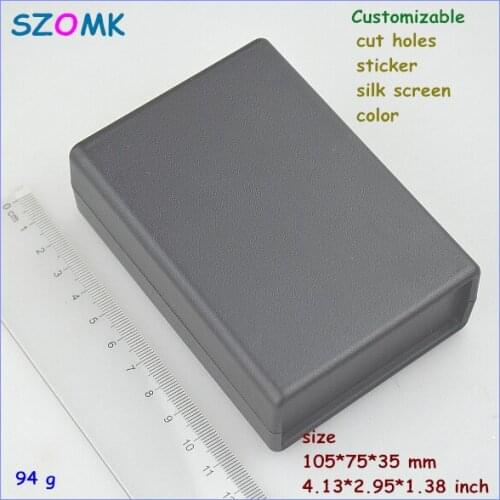 Small plastic box szomk plastic junction housing (10 pcs) 105*75*35mm desk-top plastic enclosure electric case pcb enclosure