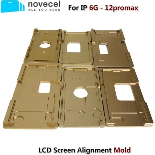 Novecel For iPhone 6G to 12 ProMax LCD Screen Alignment Mold LCD Outer Glass Location Mould Precision Aluminium Position Mold