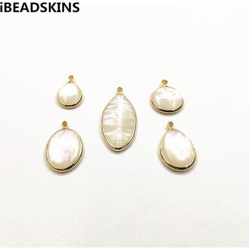 New arrival! 100pcs Copper with Resin imitation shell charm/Connectors for earrings/earrings accessories/Earring parts DIY