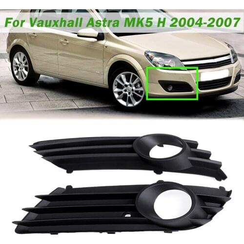 A Pair Car Front Fog Light Grille Grill Lamp Cover Front Grill Grille For Vauxhall For Astra MK5 H 2004-2007 1400305 1400306
