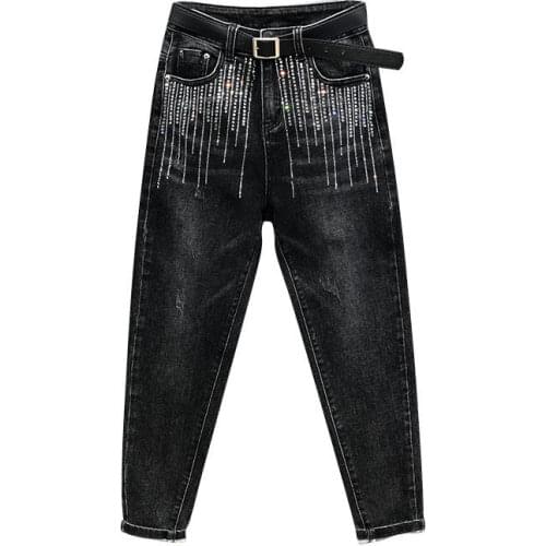 Py1020 2020 spring summer autumn new women fashion casual Denim Pants woman female OL high waisted jeans