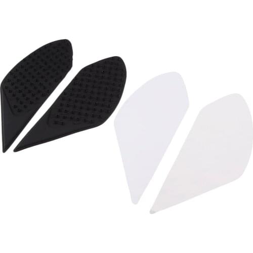 Rubber Tank Traction Pad Side Fuel Grip Decal Stickers Gas Tank Protectors For Diavel 1200 2012-2016( Black )