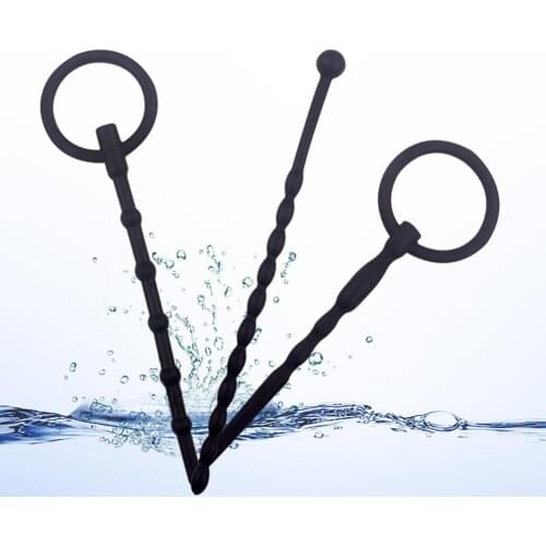 Silicone Urethra Catheter Male Penis Plug Tube Urethral Stretcher Adult Sex Toys for man easy to Clean keep in ventilated place