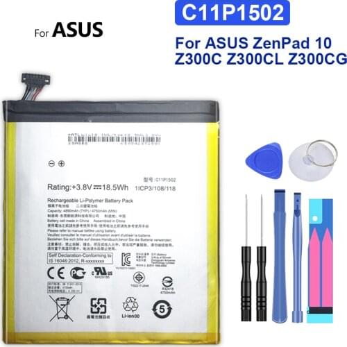 C11P1502 Replacement Battery For ASUS ZenPad 10 Z300C Z300CL Z300CG Bateria 4890mAh +Tracking Number