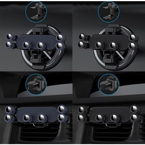 Universal Car Phone Holder Gravity Stand Car Air Vent Mount Holders Flexible Adjustable Mobile Phone Stand GK99