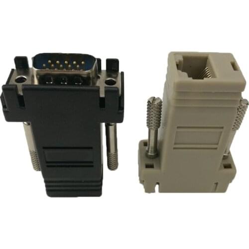 High Quality Network Cable Adapter VGA Extender Male To LAN CAT5 CAT5e CAT6 RJ45 Female 100pcs/lot