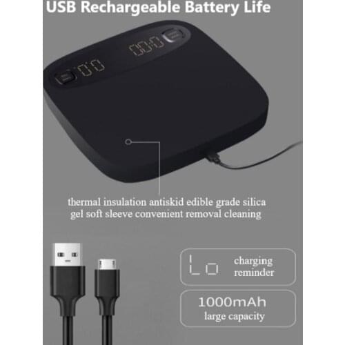 USB Charging Smart Coffee Scale Coffee Electronic Scale Hand with Timing Function Roasting LED Display Household Measuring Tool