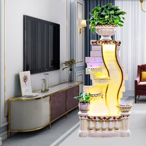 Zq Living Room Flowing Water Ornaments Home Decorations High-End Circulating Water Fish Tank Fountain Large Floor