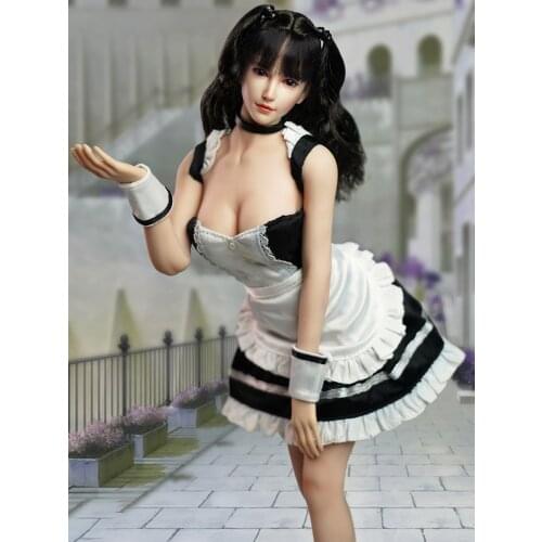 1/6 Soldier SDH015 Suitable for 12-inch action figure White skin female body A B C D head sculpture